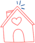 Logo Marie Philippe Gazet – maison avec un cœur