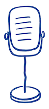 Microphone du podcast De Plain-Pied